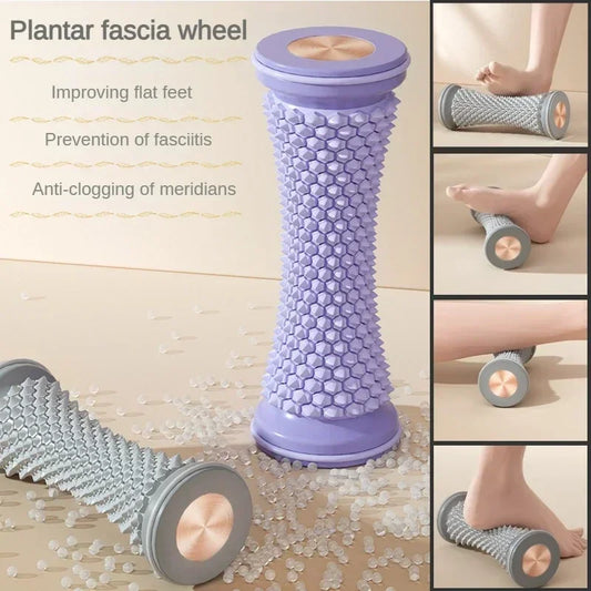 Foot Massager Roller – Yoga Massage Ball for Plantar Fascia & Muscle Relaxation, Manual Plastic Foot Massage Tool
