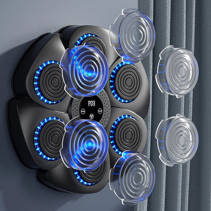 Smart Music Boxing Machine Adult/Children Sports Fitness Boxing Trainer Home Exercise Response Training Boxing Wall Target by Haraps.com