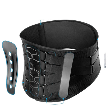 Lower Back Brace for Pain Relief,Back Support Belt, Flexible Lumbar Support Waist Belt for Lifting At Work,Scoliosis Pain Relief by Haraps.com