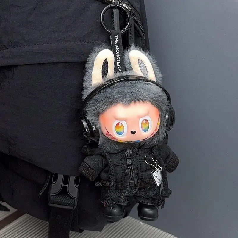 Casual Hoodie Outfit for 17cm Labubu Doll – Fashion Sweatshirt Jacket