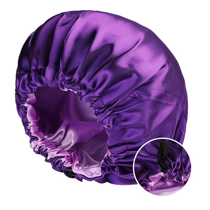 Double-Layer Reversible Satin Bonnet