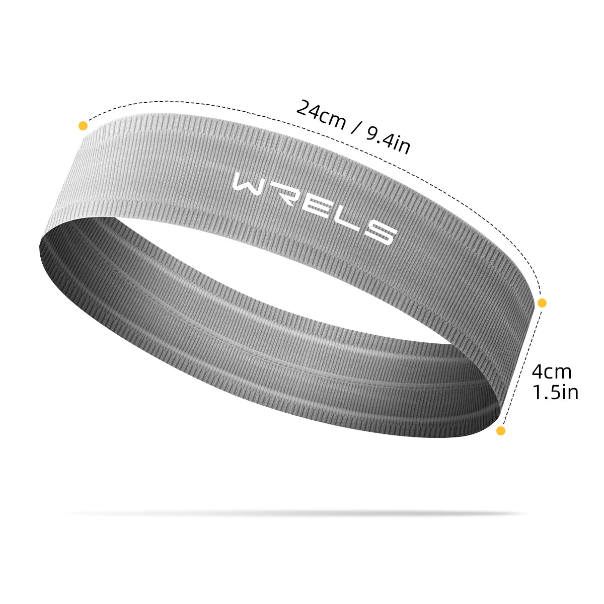 Sports Headband Anti Slip Yoga Hair Band Quick Dry Running Sweatband Workout Headbands for Women Men by Haraps.com