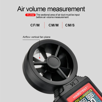 Digital Anemometer with LCD Backlight