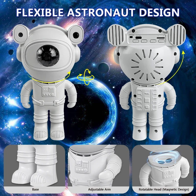 Kids' Astronaut Star Paintable DIY Projector Night Light