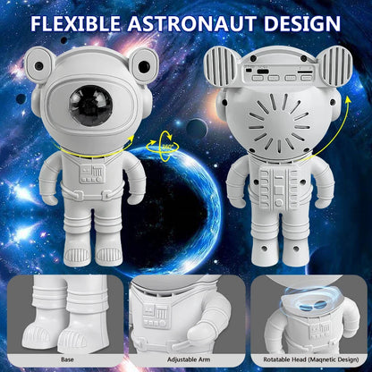 Kids' Astronaut Star Paintable DIY Projector Night Light