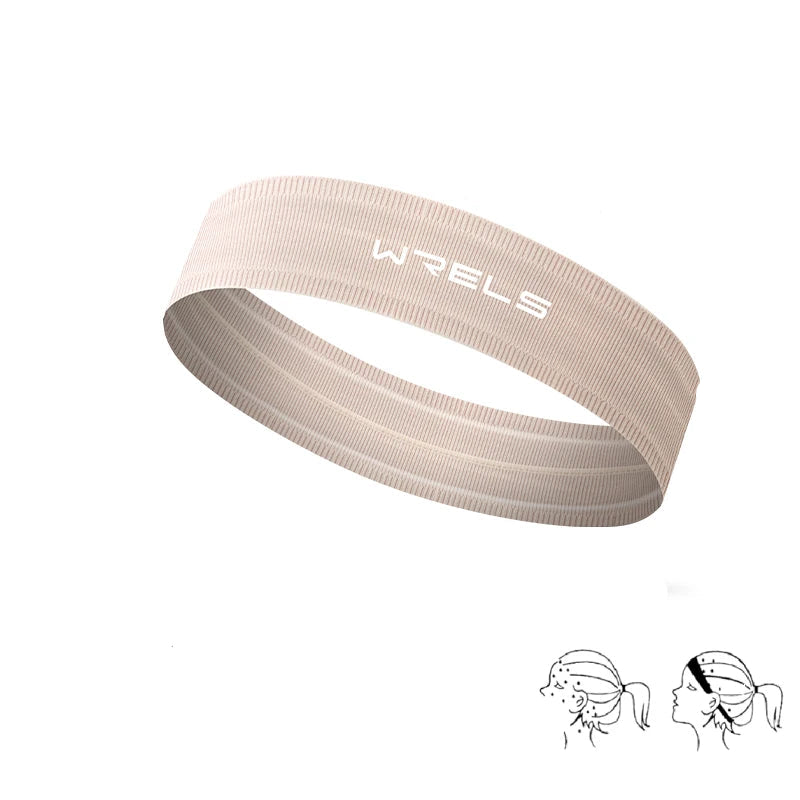 Sports Headband Anti Slip Yoga Hair Band Quick Dry Running Sweatband Workout Headbands for Women Men by Haraps.com