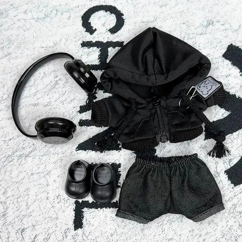 Casual Hoodie Outfit for 17cm Labubu Doll – Fashion Sweatshirt Jacket