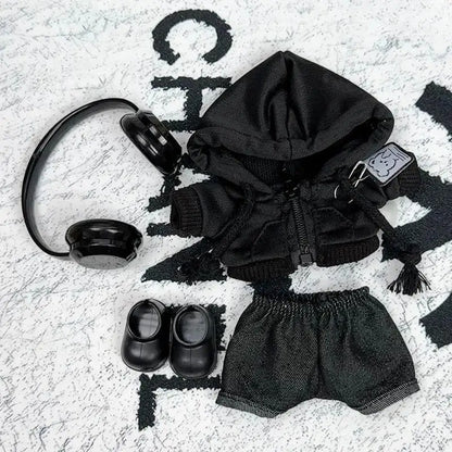 Casual Hoodie Outfit for 17cm Labubu Doll – Fashion Sweatshirt Jacket