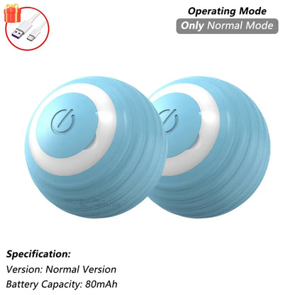 Cat Interactive Smart Ball Toy – Rechargeable Rolling Ball with Tail, Obstacle Avoidance & LED Modes