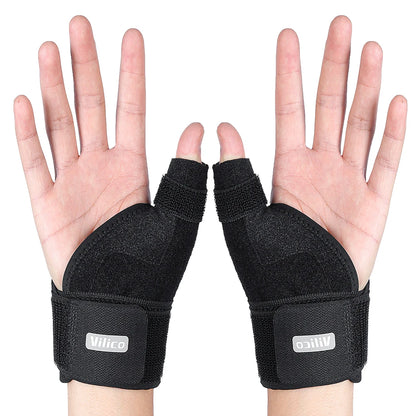 1PC Flexible Splint Wrist Thumb Support Brace for Tendonitis Arthritis Breathable Thumb Protector Guard Fits Right and Left Hand by Haraps.com