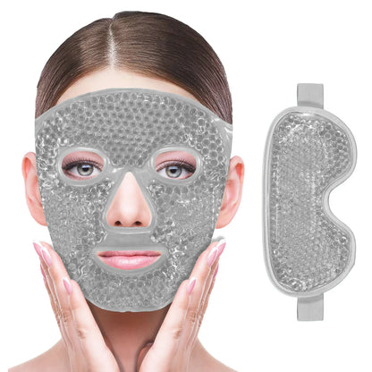 LuxFace Gel Eye Mask Cooling Hot Cold Compress by Haraps.com