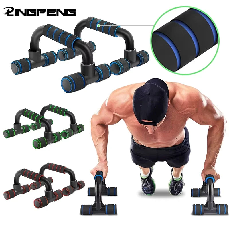 1pair U-shaped Push-up Rack Fitness Equipment Hand Sponge Grip Muscle Training Push Up Bar Chest Home Gym Body Building by Haraps.com