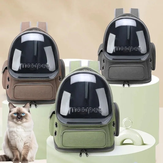 Pet Cat Carrier Backpack – Outdoor Travel Bag for Cats & Small Dogs