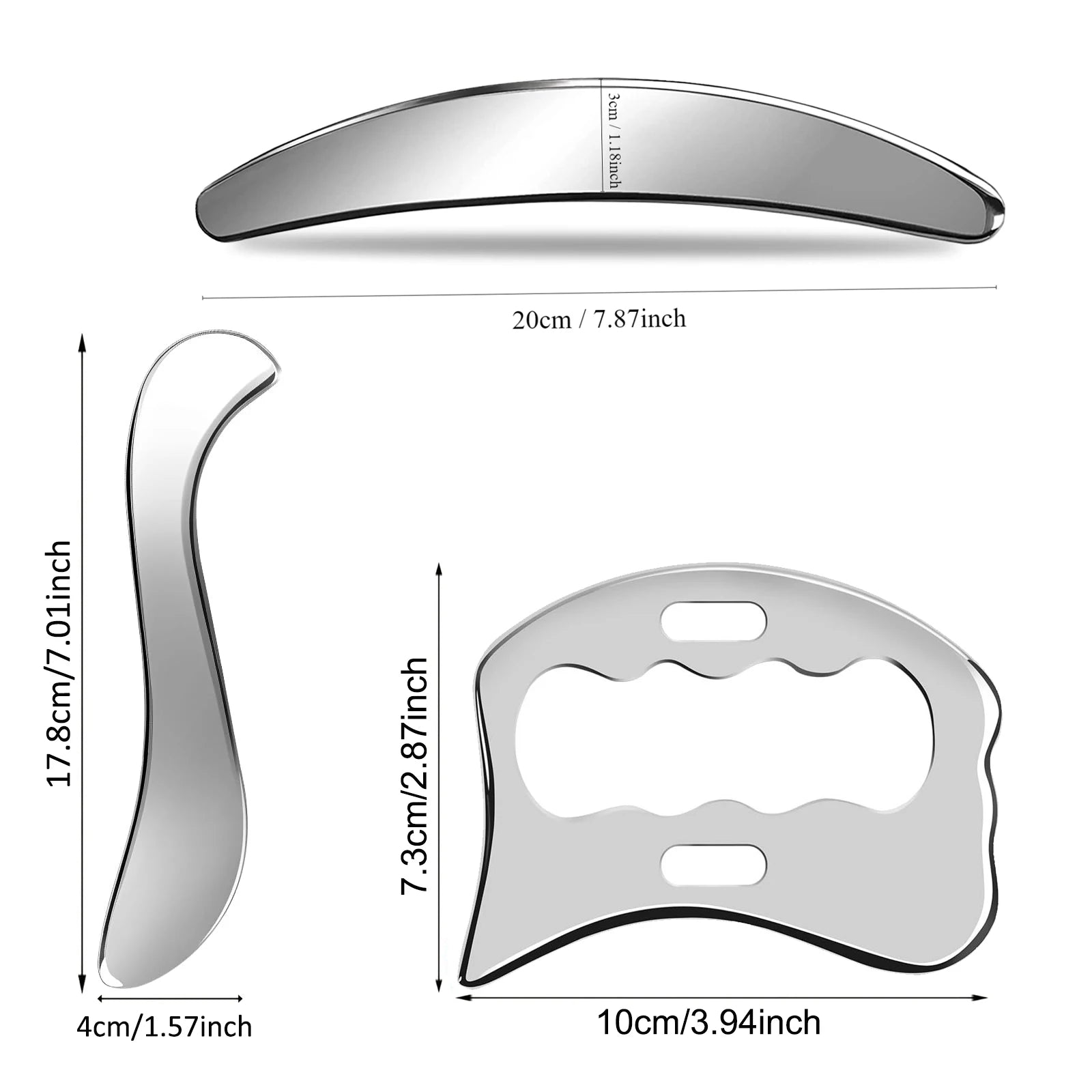 Stainless Steel Sculpt Tool For Lymphatic Drainage by Haraps.com