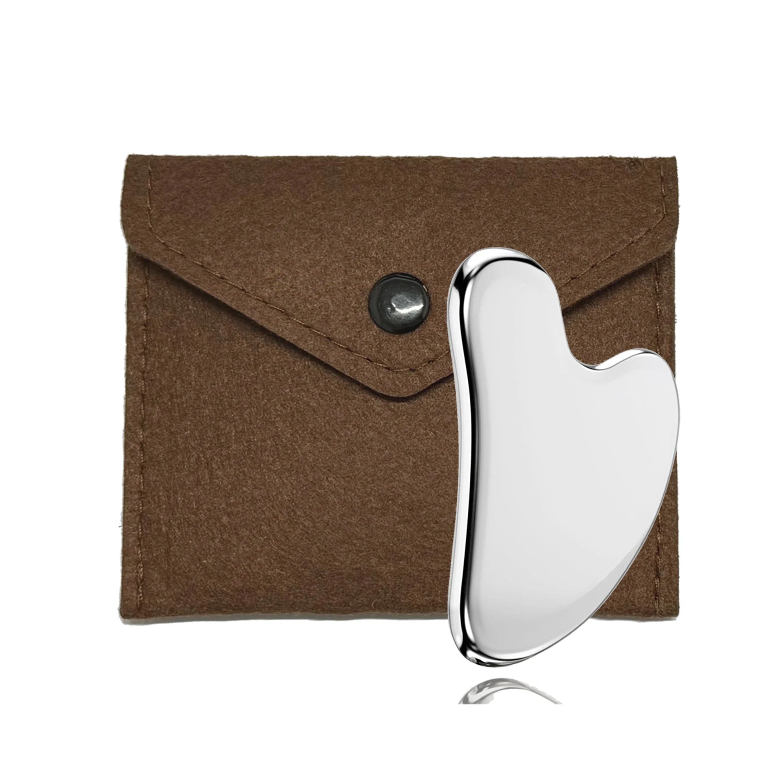 LumiStone 304 Stainless Steel Gua Sha For Puffiness by Haraps.com