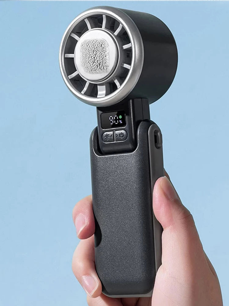 Ultra Quiet Portable Handheld Fan Turbo Cooling 3600mAh Rechargeable for Outdoor Travel Camping Exercise Office Bedroom Home by Haraps.com