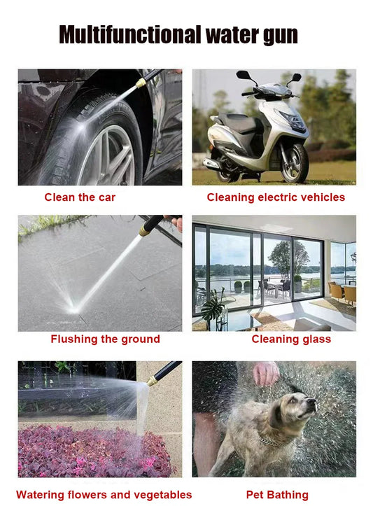 High-Pressure Portable Water Gun for Car Wash and Garden Watering