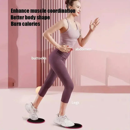 2Pcs Yoga Sliding Discs