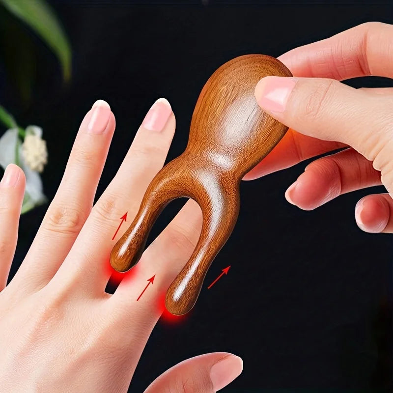 Eyes Gua Sha Sandalwood Facial Tool by Haraps.com