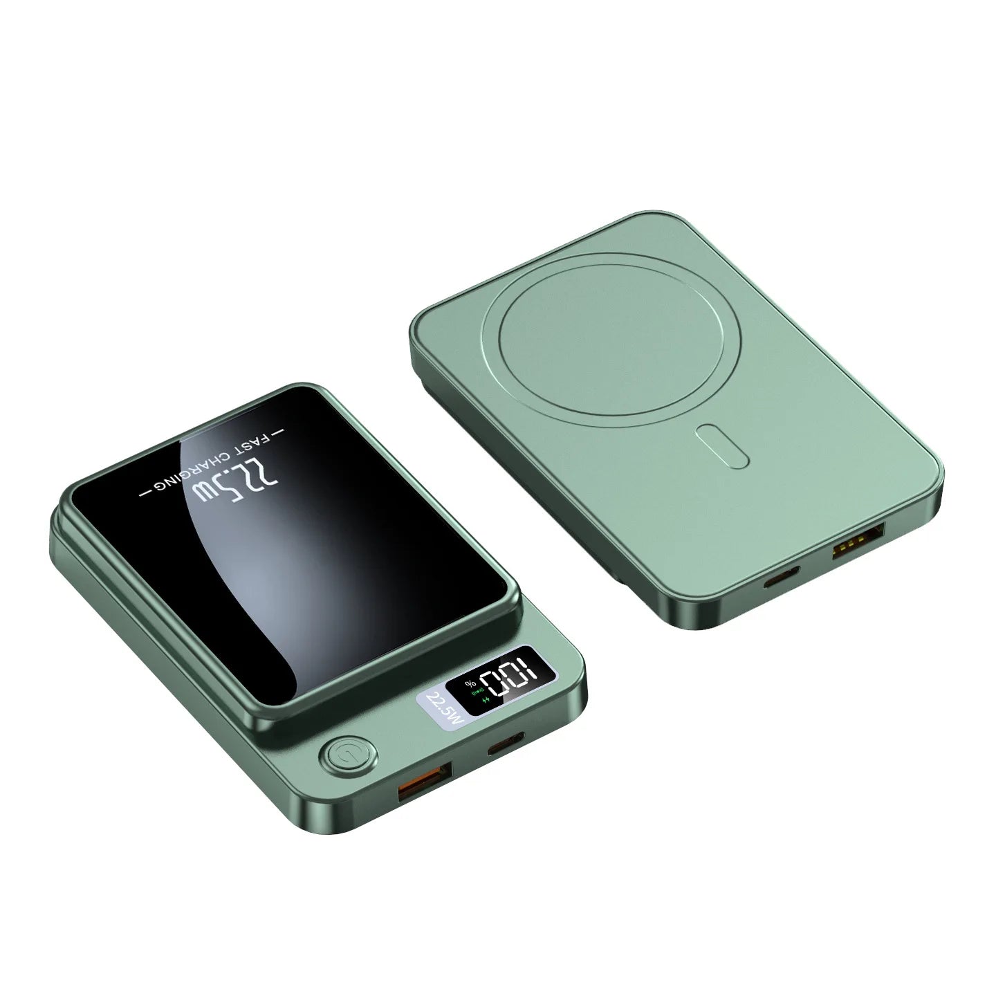 Magnetic Wireless Power Bank 10000mAh 20000mAh Portable Digital Display Powerbank for IPhone Xiaomi Huawei 4 Colors Available by Haraps.com