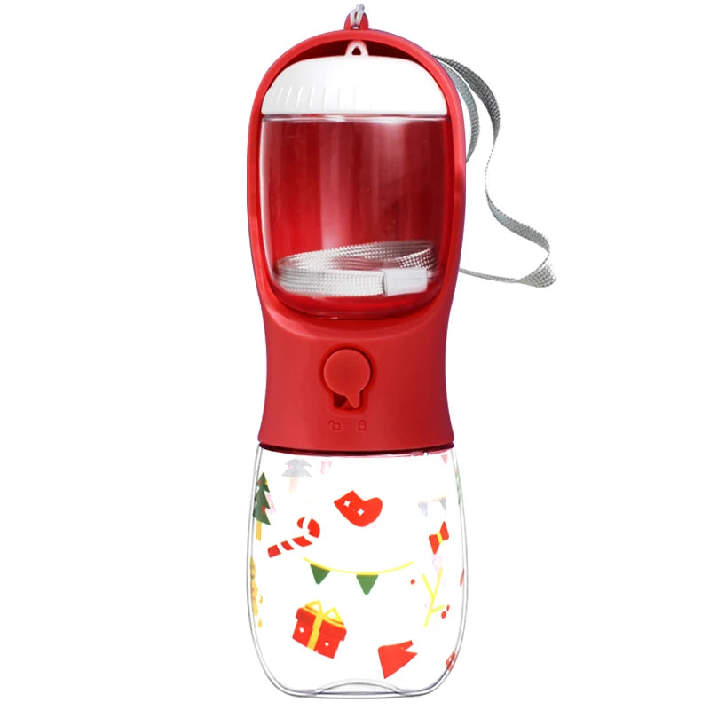 2-in-1 Dog & Cat Water Bottle with Food Container – Portable Leak-Proof Travel Feeder