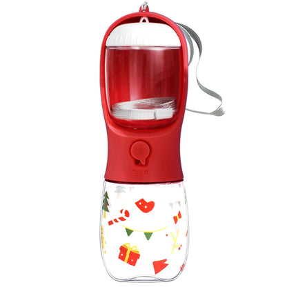 2-in-1 Dog & Cat Water Bottle with Food Container – Portable Leak-Proof Travel Feeder