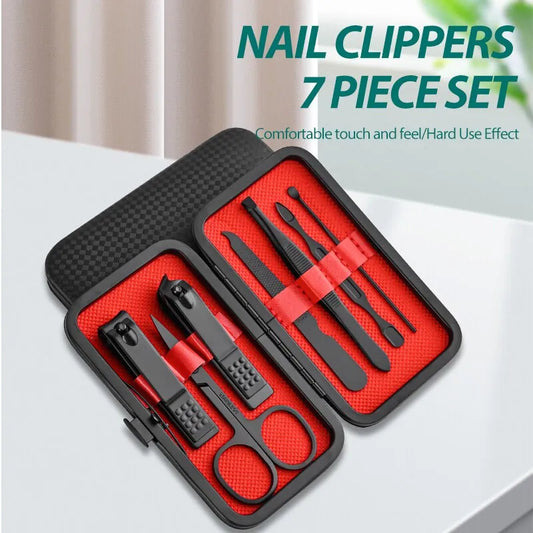 7-Piece Home Nail Clipper Set for Manicure and Grooming