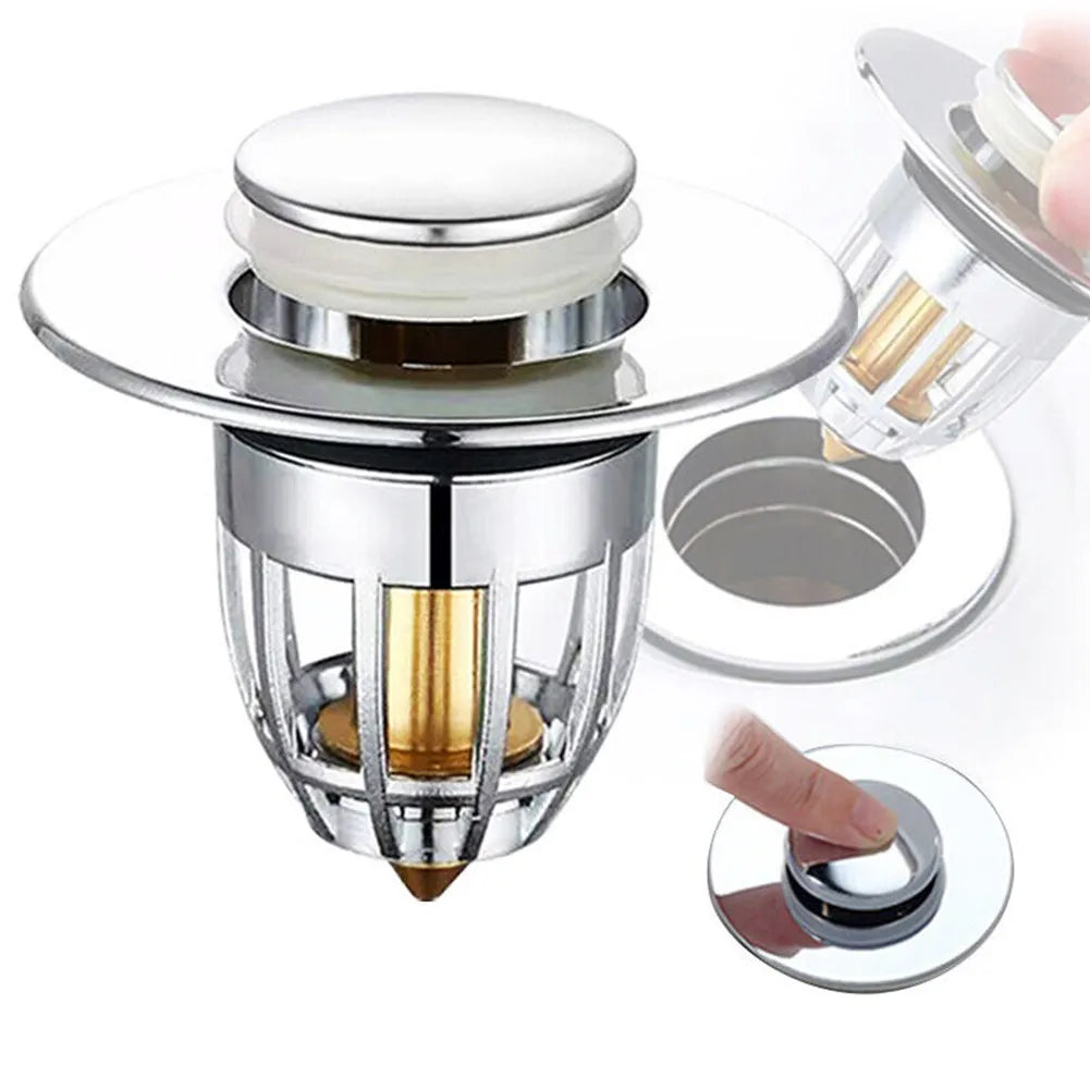 Bounce Press Basin Pop-up Drain Filter – Haraps.com