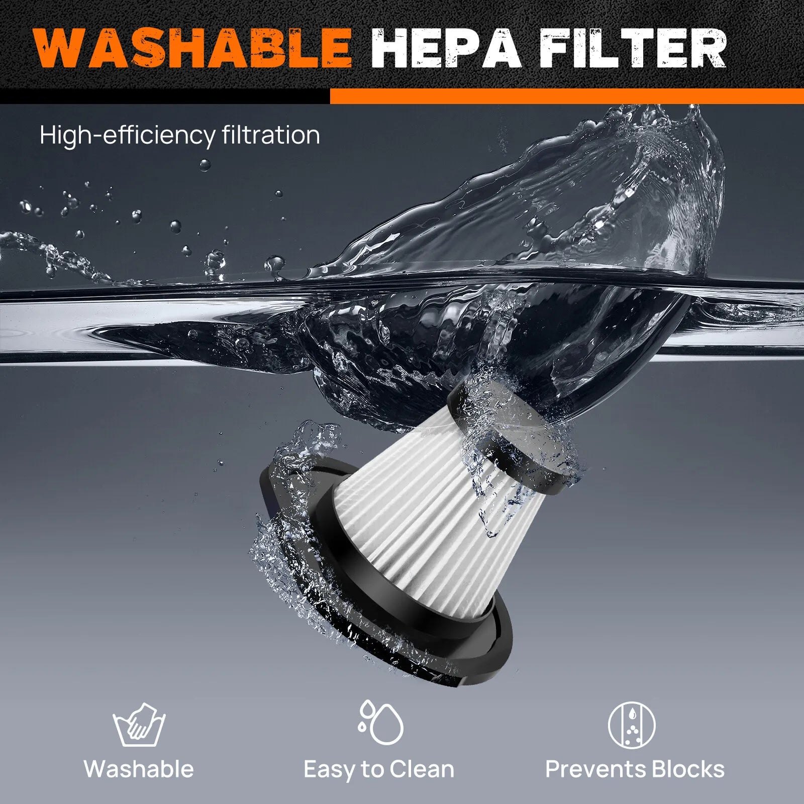 Mini Cordless Handheld Vacuum Cleaner Powerful Suction USB Rechargeable Lightweight Portable Vacuum for Car Home Pet Hair Sofa Carpet Office Cleaning by Haraps.com