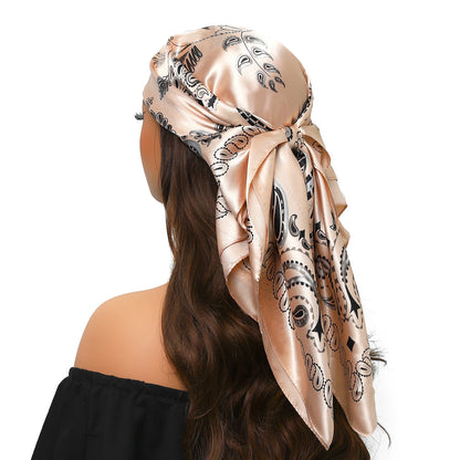 Silk Satin Square Head Scarf
