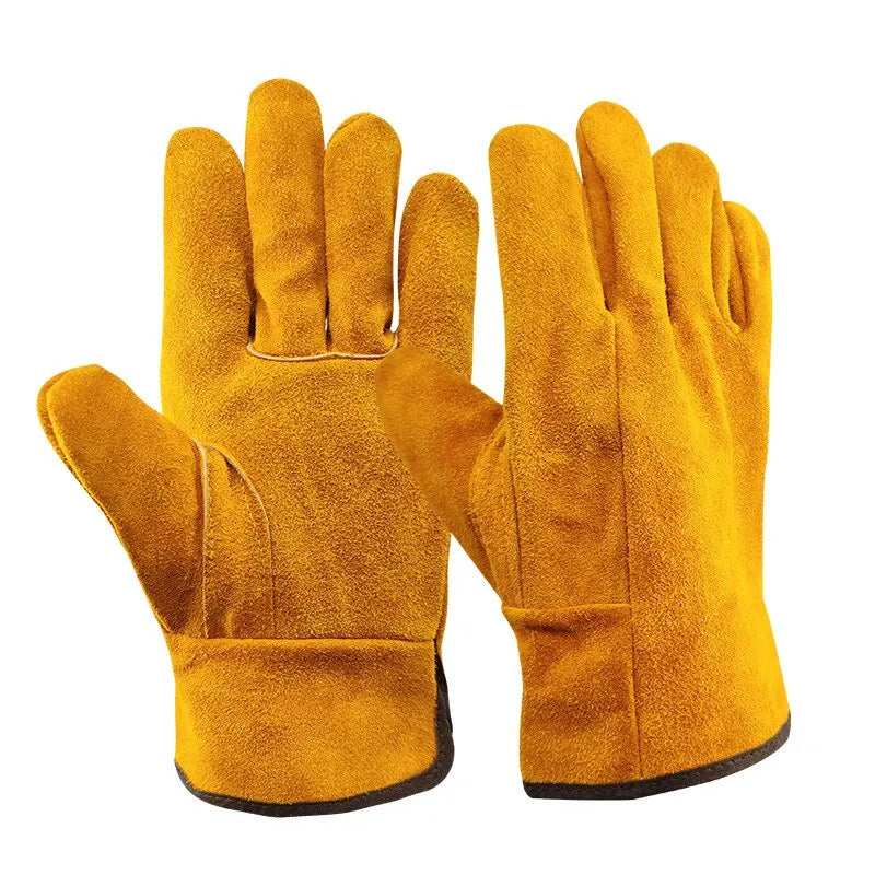 Cowhide Work Gloves for Men: Durable Safety & Protection Gloves