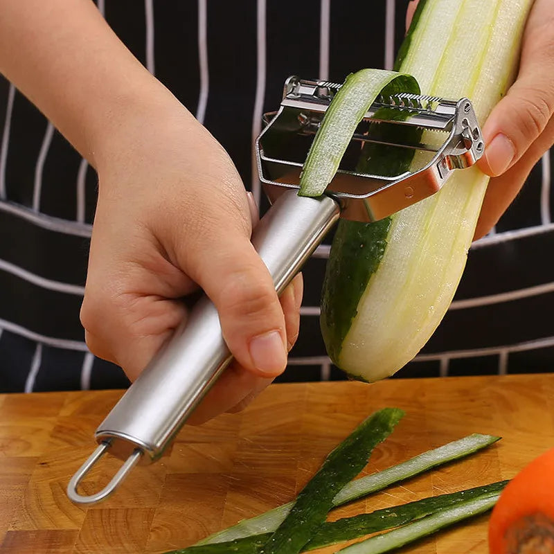 Multifunctional Stainless Steel Kitchen Vegetable and Fruit Peeler