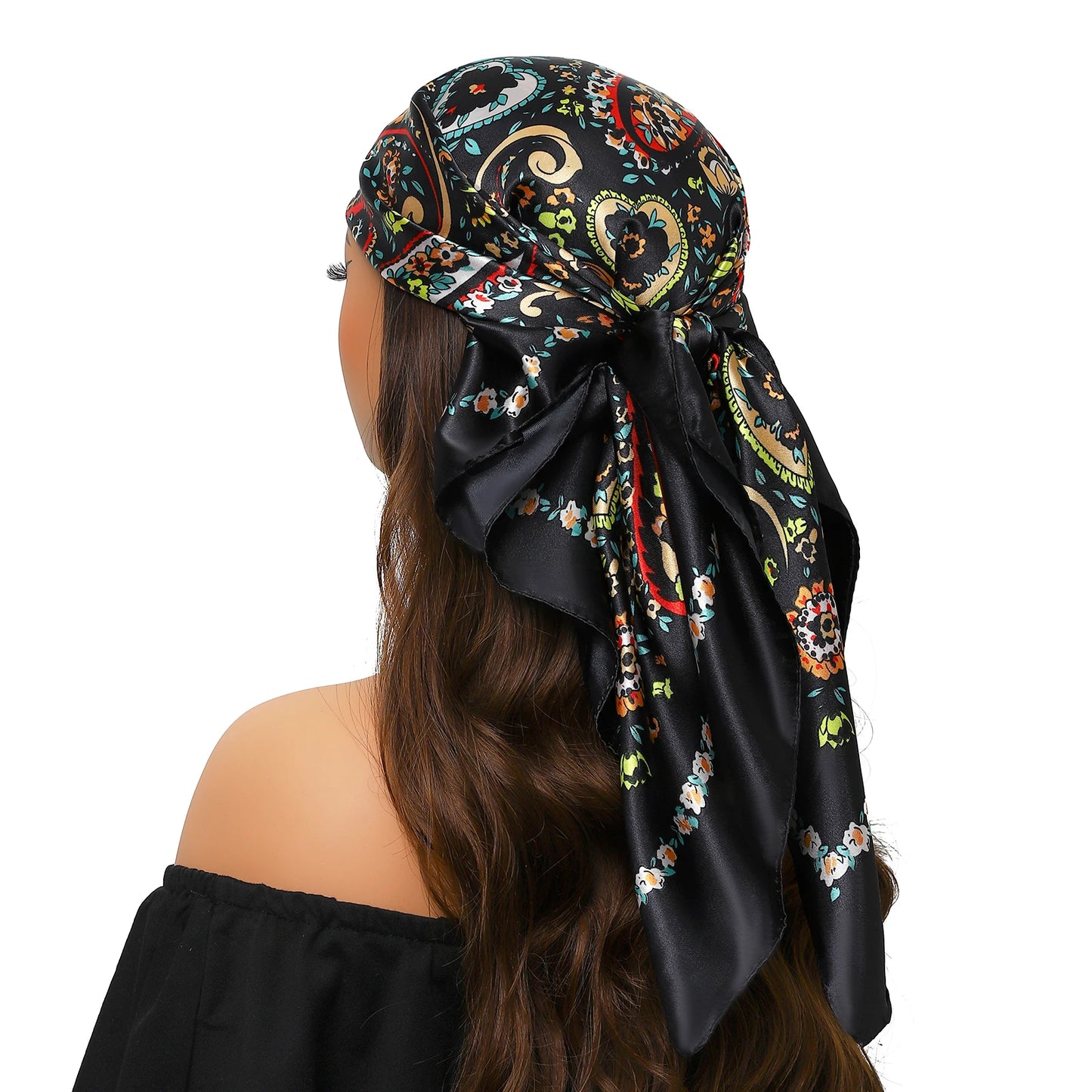 Silk Satin Square Head Scarf