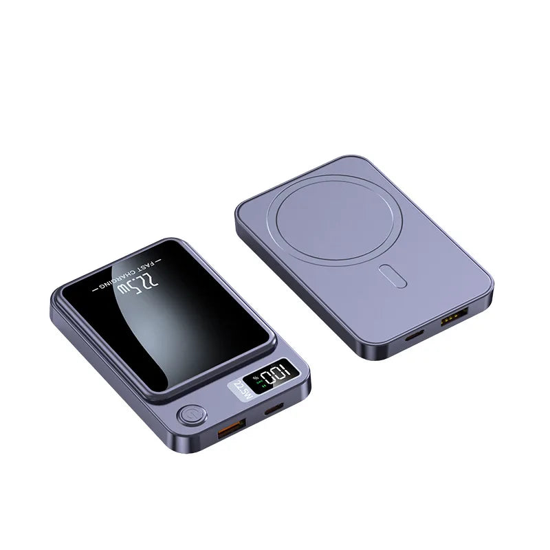 Magnetic Wireless Power Bank 10000mAh 20000mAh Portable Digital Display Powerbank for IPhone Xiaomi Huawei 4 Colors Available by Haraps.com