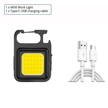 Super Bright MINI COB Keychain Flashlight