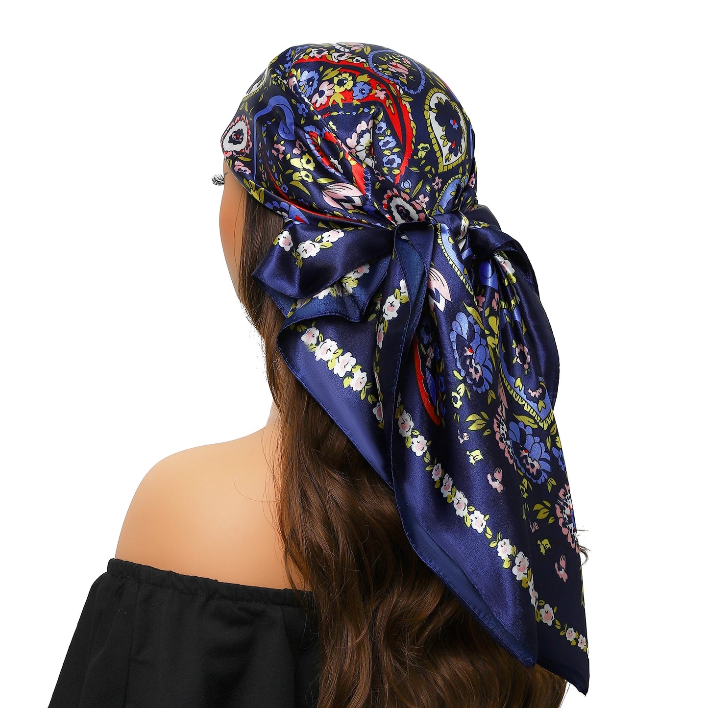 Silk Satin Square Head Scarf