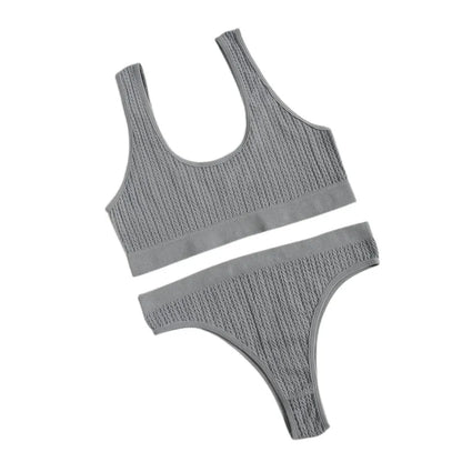 Womens Seamless Sports Bra Set