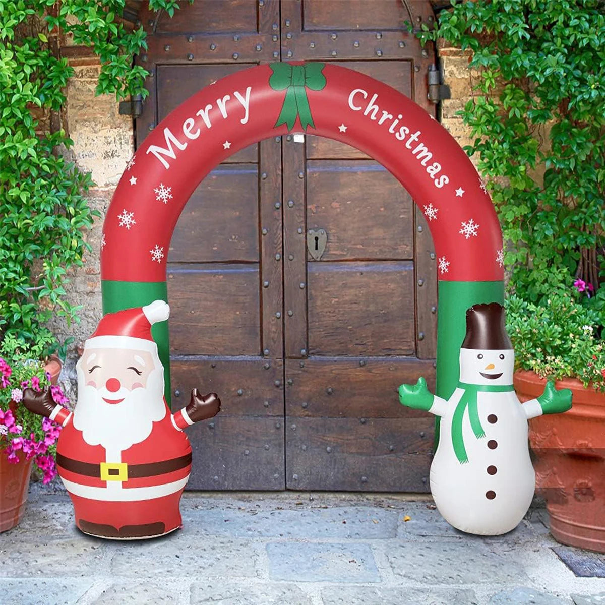Santa Claus Inflatable Christmas Archway Decoration