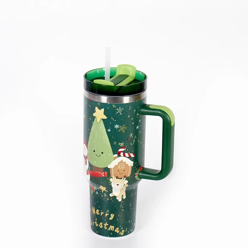 Christmas Stainless Steel Thermos Bottle – 40oz Insulated Travel Tumbler