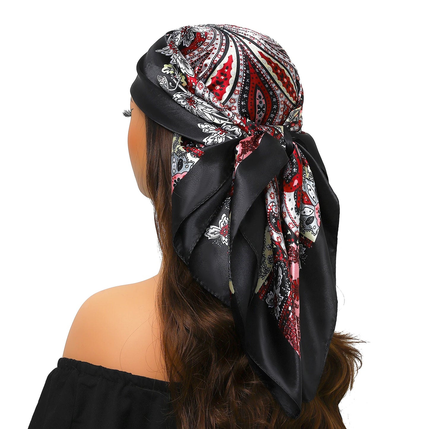 Silk Satin Square Head Scarf