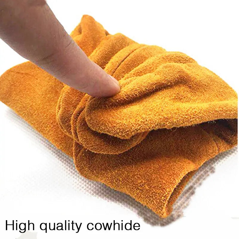 Cowhide Work Gloves for Men: Durable Safety & Protection Gloves