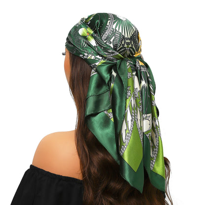 Silk Satin Square Head Scarf