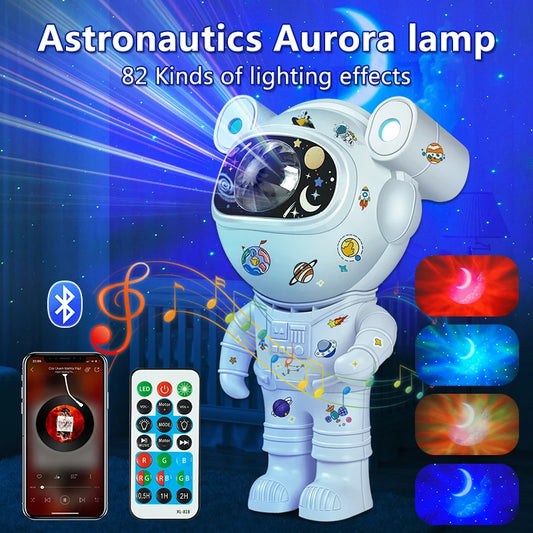 Kids' Astronaut Star Paintable DIY Projector Night Light
