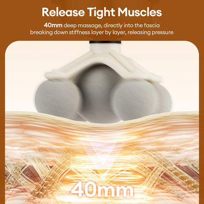 11-IN-1 Electric Massage Gun 99 Level Powerful Fascia Gun High-Frequency Vibration Body Massage Gun Arms Leg Muscle by Haraps.com