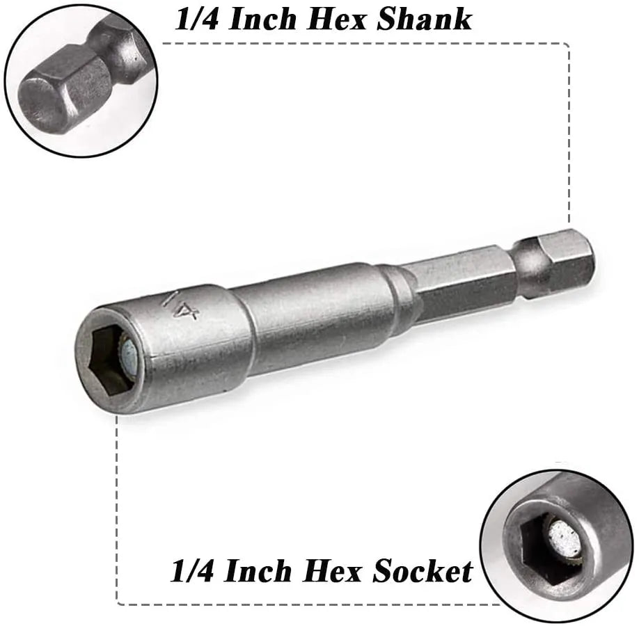Magnetic 6mm-19mm impact Driver Socket