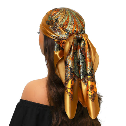 Silk Satin Square Head Scarf