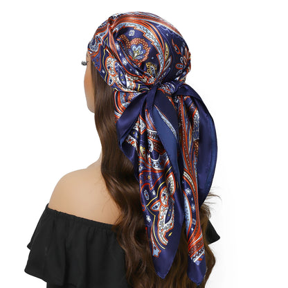 Silk Satin Square Head Scarf