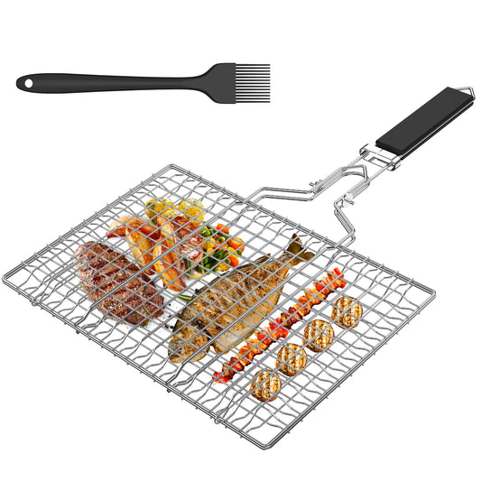 Fish Grilling Basket Stainless Steel