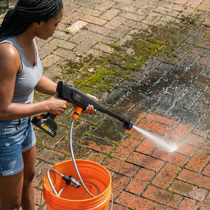 6 in 1 Spray Head High Pressure Car Washer 200Bar Garden Water Guns 22000RPM with 2 Battery for Makita 18V Battery Pin by Haraps.com