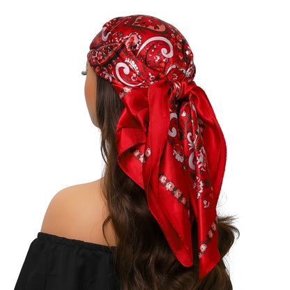 Silk Satin Square Head Scarf